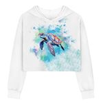 DISNIMO Tie Dye Sea Turtle Girls Hoodies Long Sleeve Hoodie Size 11-12 Lightweight Hooded Sweatshirt Casual Pullover Top Athletic Shirt Spring Fall Outfits Teen Girls Trendy Clothes