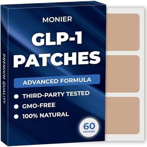 MONIER GLP-1 Patches for Women & Men | GLP1 Patch with Berberine, L-Glutamine, Garcinia Cambogia, Resveratrol | 60 Days Supply