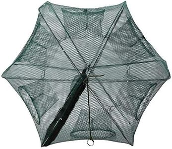 VIFERR Rete da Pesca in Nylon con Fori Rete da Pesca Automatica 6/12 Fori Gabbia per gamberetti Nylon Pieghevole Trappola per Pesci Granchio Cast(6孔)