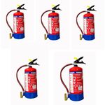 Mundet Wala ABC Dry Powder Type Fire Extinguisher | Fire Safety for All Types of Fire for Home, Office & Car Safety (6kg) (ABC Dry Powder 6kg Pack of 5)