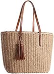 YXILEE Large Straw Bags For Women | Straw Travel Beach Totes Bag M Woven Summer Tote Handmade Shoulder Bag Handbag