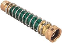 Rocky Mountain Landscapers Select Hose Protector Spring - Hose Saver Kink Protector with solid Brass Couplings - Easy attach extension prevents hose kinks - Maintains water pressure