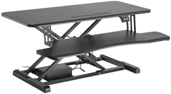 Brateck Electric Sit Stand Desk Converter with Keyboard Tray Deck