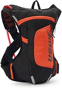 USWE Moto Hydro 4L Hydration Pack with 2.0L/ 70oz Water Bladder, a High End, Bounce Free Backpack for Enduro and Off-Road Motorcycle, Black Orange