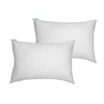 Yogan Pillow Covers/Cases Pack of 2 | 100% Cotton | 50 X 75 Cm| Super Soft & Comfortable (White)