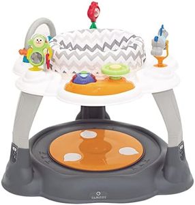 Olmitos Centro Actividades y Saltador Zig-Zag 2 en 1 - Mesa de Juego y Gimnasio Infantil- Tranformable Mesa de Actividades - Ajustable 3 Alturas - Regalo bebés Actividades Sensoriales interactivas