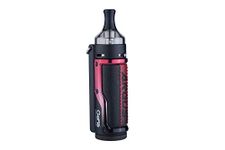 VOOPOO Argus Mod Pod Vape 40W Airflow System E Cigarette PnP 2.5mm*3mm Coils TPD Version 1500mAh Batteries - Litchi Leather&Black Red (no Nicotine,No E Liquid)