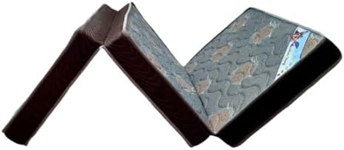 Feather Sleep Foam Foldable Mattress | Tri-Fold/3 Fold Mattress | Camp Portable, Guest Beds, Travel, Floor Mattress | Quilted Cover Single Bed 72X36X4 Inch | Gray