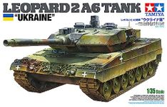 TAMIYA Kampfpanzer 25207 1:35 BW KPz Leopard 2 A6 (3) Ukr. -Model, Plastic, Assembly, Tank kit