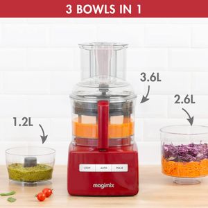 Magimix 5200XL Food Processor – Red, Large Capacity