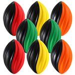 Lawei 8 Pieces Mini Foam Footballs, 5 Inch Soft Spiral Foam Football, Colorful Small Toy Footballs, Easy Grip Sports Football for Indoor Outdoor, Party Favors for Kids, 3~12 Years Old