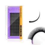 NAGARAKU Eyelash Extensions 0.10 mm C curl 11mm Premium Individual Classic Lashes Soft Natural Matte Black 16 rows Professional Beauty Salon Supplies