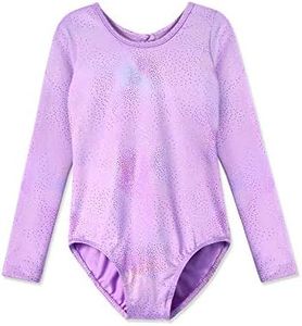 HOZIY Dance Leotards for Girls Long Sleeve Gymnastics Leotard for Kids Size 7-8 7/8