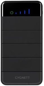 Cygnett CY2805PBCHE ChargeUp Explorer 8000 mAh Power Bank with Solar Panels, Black