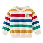 Hopscotch Boys Cotton and Spandex Round Neck Sweatshirts Multi 2-3 Years (WEY-4272965) Multicolour