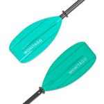 WONITAGO Kayak Paddles for Kid with Aluminum Shaft and PP Blade, Floating Kayaking Oars for Youth and Junior, Adjustable 163-183cm/64-72 Inches, Teal