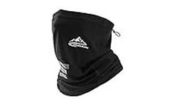 CUQOO Comfortable & Warm Neck Gaiter in Black – Breathable Snood Scarf Face Mask for Cycling, Hiking, Running | Dust & UV Protection Bandana for Men & Women | Lightweight Neck Scarf Snood Face Mask