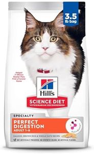 Hill's Science Diet Perfect Digestion, Adult 1-6, Digestive Support, Dry Cat Food, Salmon, Brown Rice, & Whole Oats, 3.5 lb Bag