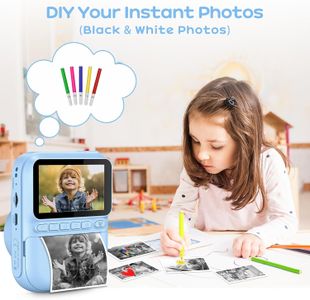 GREENKINDER Kids Instant Print Camera – Portable Photo Printer