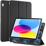 ESR for iPad 10th Generation Case (2022), Convenient Magnetic Attachment, Two-Way Trifold Stand, Lightweight Protection, Auto Sleep/Wake, Silky-Smooth Cover, Rebound Magnetic, Black