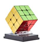 TaoLeLe 3x3 Speed Cube, Cyclone Boys Magnetic Magic Cube Mirror Reflective 3x3x3 Original Stickerless Vivid Shiny Cube 3D Brain Teaser Puzzle Cube for Speed Cube Enthusiasts