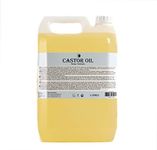 Mystic Moments | Castor Carrier Oil 5 Litres - Pure & Natural Oil Perfect For Hair, Face, Nails, Aromatherapy, Massage and Oil Dilution Vegan GMO Free