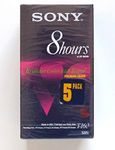 Sony T-160 8 Hours in EP Mode Blank Video Cassette - 5-Pack