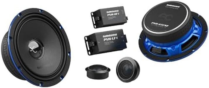 AudioControl PNW Series 6.5" Component Car Speakers Set (Pair) with 1" Tweeters,125W, 3 Ohm, Rear or Front Door Speakers & Truck or Car Audio Systems, HPF/LPF Crossovers, Premium High Fidelity