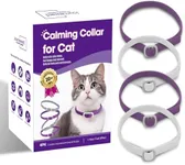 JOURNEWARD Calming Collar for Cats - 4 Pack, Stress Relief Cat Collar, Adjustable Size, Reduces Anxiety & Stress, Safe Pheromones, 30-Day Effectiveness, Promotes Relaxation, Cat Relax Collar