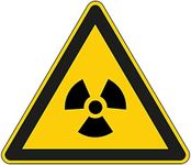 Stickers Warning of Radioactive Fabrics 100 x 87 mm Pack of 10