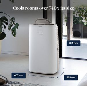 De'Longhi Pinguino Silent Portable Air Conditioner, 9,800 BTU, 3-in-1, Window Kit, White