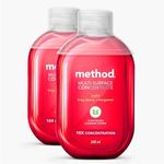 Method Multi Surface Cleaner Concentrate, Joyful, Bing cherry + Bergamot fragrance, 2X 240ml (Pack of 2)