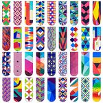 36 Pcs Magnetic Bookmarks,Magnetic Book Markers, Colorful Magnet Page Markers, Assorted Magnetic Page Clips for Children Kids Adults School Stationery Book Reading