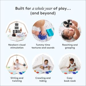 LOVEVERY Play Gym – Baby Activity Mat with Developmental Toys