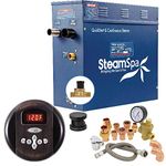 SteamSpa Premium 7.5 KW QuickStart Acu-Steam Bath Generator Package with Built-in Auto Drain in Oil Rubbed Bronze | Steam Generator Kit with Control Panel Auto Drain Steamhead 240V | PRR750OB-A