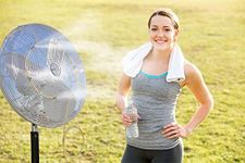 Fan Misting System - Outdoor Cooling Fan Mister - Do It Yourself Misting System- Made in USA.