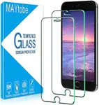 MAYtobe [2 Pack] Designed For iPhone SE 2020, iPhone 8, 7, 6s, 6 Screen Protector Temperer Glass, Case Friendly, Bubble Free, Easy to Install