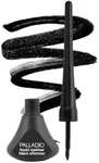 Palladio Liquid Eyeliner, Black Shimmer, Highly Pigmented, Waterproof, Smear-Proof, Includes Easy G Wand Applicator