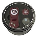 Team Golf NCAA Texas A&M Aggies Gift Set Switchfix Divot Tool, Cap Clip, & 2 Double-Sided Enamel Ball Markers, Patented Design, Less Damage to Greens, Switchblade Mechanism