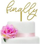 Rustic Wooden Finally Cake Topper, 