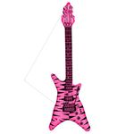 WIDMANN 23945 - Inflatable Rock Guitar With Strap, Adult Unisex, Length 95 cm, Rockstar, Pop Star, Punk, Musicians, Carnival, Theme Parties