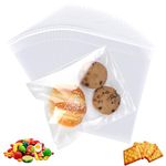 Clear Cellophane Bags, 200 Pcs 5 x 8 Inch Self-Sealing Cookie Bags Resealable Small Plastic Bags for Bakery,Cookies,Favors, Soap Chocolates