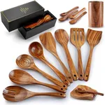 Zulay Kitchen 15-Piece Teak Wooden 