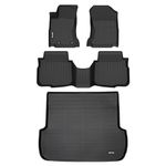 AIPOIL®Floor Mats & Cargo Liner Custom for Subaru Outback 2020-2024| Fits 1st & 2nd Row | TPE All Weather Protection Heavy Duty Non-Slip Automotive | Full Set Floor Liners Accessories, Black.