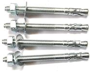 Wedge Type Fully Threaded Design Expansion Zinc Plated Anchor Bolts-In Variable Size (12 mm x 100 mm)