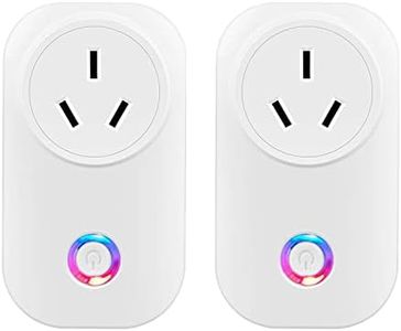 2Pack Smart Plug Socket Wi-Fi Outlet Compatible with Amazon Alexa Echo and Google Home IFTTT，Wireless and Remote Control via App to Turn Your Devices On and Off Anywhere with Timing Function