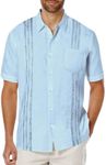 COOFANDY Mens Linen Wedding Shirt G