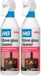 HG Stove Glass Cleaner, Dissolves Soot, Grease & Tar, Maintains Oven Doors, Glass Fireplaces & Hearths, Removes Residue Effectively – 500ml Spray (431050106) (Pack of 2)
