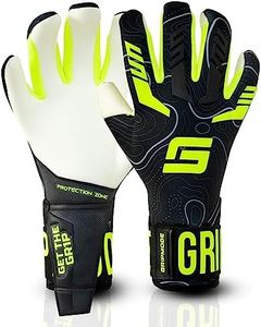 GRIPMODE Ultra Hybrid Goalkeeper Gloves Adult and Child with Griptec® Latex Lining I Suitable in All Weather I Football Goal Protection for Children, Teenagers & Adults