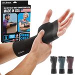 DR. BRACE - MADE IN USA - Wrist Brace & Compression Arthritis Gloves. Support Sleeves for Carpal Tunnel,Tendonitis, Wrist Pain Relief,Computer Typing, Fits Both Hands (Single) (Mercury, Small)